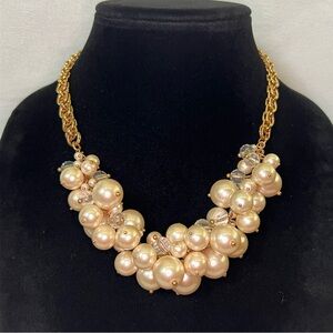 J. Crew Faux Pearl Cluster Necklace